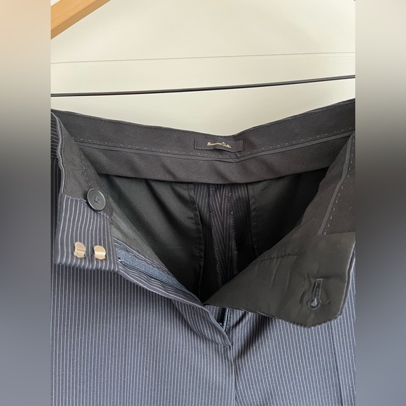 Massimo Dutti Women's Navy Pinstripe Trousers😍😍😍 - Picture 7 of 11